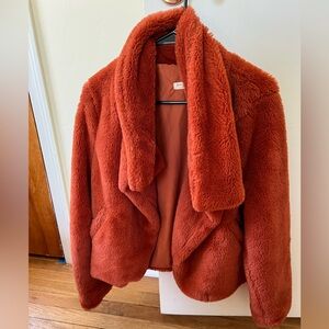Warm Rust Teddy Jacket